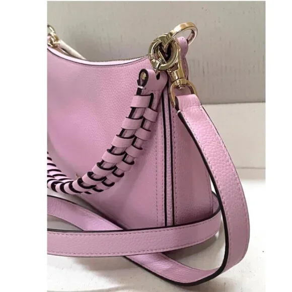 Kate Spade Hudson Shoulder Bag Lavender Medium Leather Crossbody Convertible - Picture 9 of 13